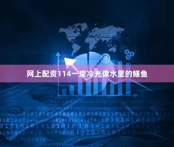 网上配资114一束冷光像水里的鳝鱼